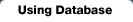 using database
